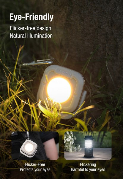 Lanterne de camping Klarus CL5 - 650 Lumens - Compacte légère, Rechargeable  NYCTALOPE  