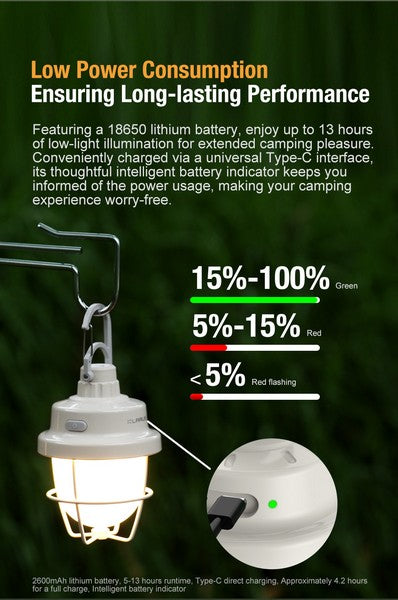 Lanterne de camping compacte - Klarus CL3 Blanche – 280 Lumens – Rechargeable  NYCTALOPE  