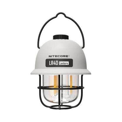 Lanterne rétro multifonction Nitecore LR40 Blanche – 100 Lumens – Rechargeable USB-C  NYCTALOPE  