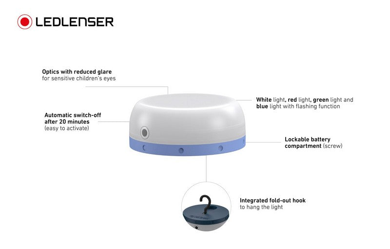 Lanterne enfant LEDLENSER KIDCAMP6 – 60 Lumens  NYCTALOPE  