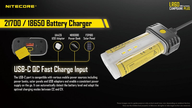 Lanterne Nitecore LR60 – 280 Lumens Nitecore