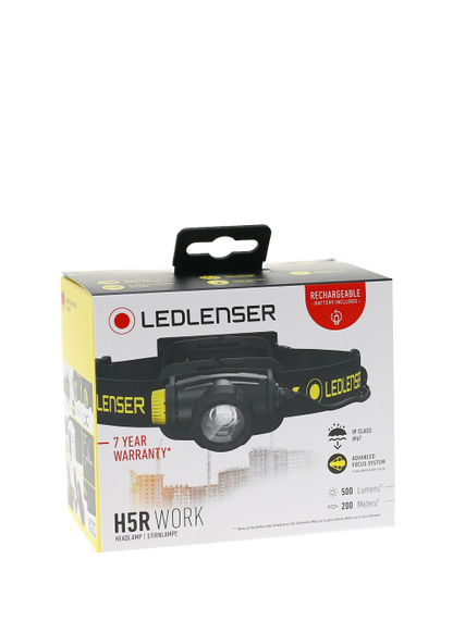 Lampe Frontale LEDLENSER H5R Work – 500 Lumens – Rechargeable  NYCTALOPE  