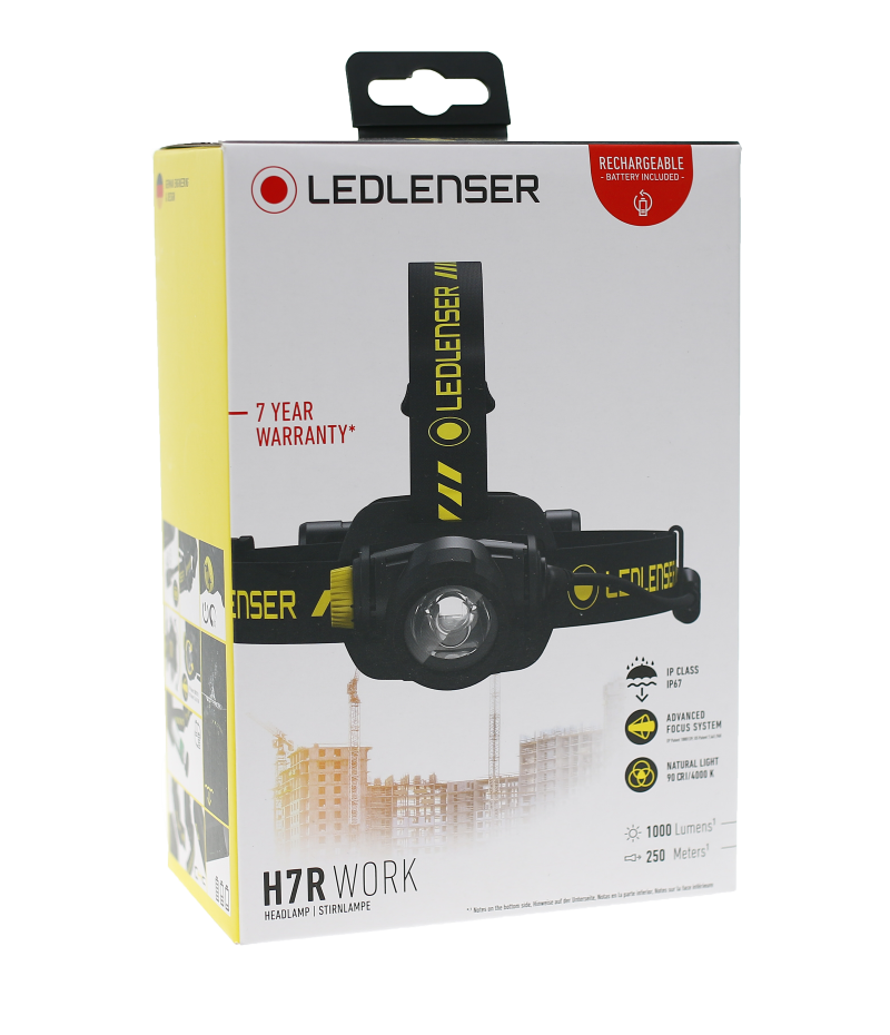 Lampe Frontale Ledlenser H7R Work – 1000 Lumens – Rechargeable  NYCTALOPE  