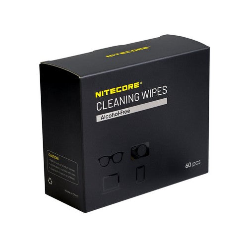 Lingette Nettoyante Nitecore NC-CK008 – Sans alcool et toutes surfaces – 60 pièces  NYCTALOPE  