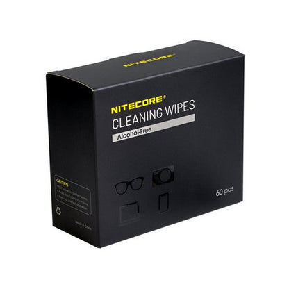 Lingette Nettoyante Nitecore NC-CK008 – Sans alcool et toutes surfaces – 60 pièces  NYCTALOPE  