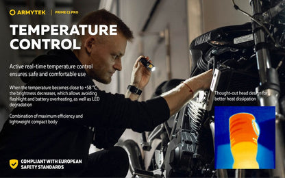 Lampe Torche Armytek Prime C1 PRO V4 Magnet USB – 1000/930 Lumens  NYCTALOPE  