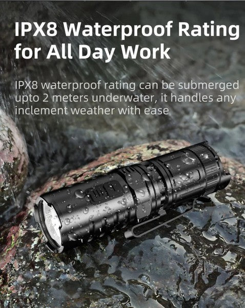 Lampe Torche Klarus XT1C PRO - 1000Lumens pour casque tactique  NYCTALOPE  