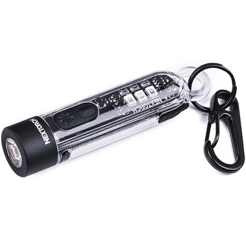 Lampe Nextorch K40 - 300 Lumens / UV / flash rouge et bleu, rechargeable, pour porte-clés Nextorch