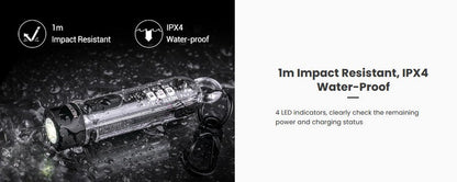 Lampe Nextorch K40 - 300 Lumens / UV / flash rouge et bleu, rechargeable, pour porte-clés  NYCTALOPE  