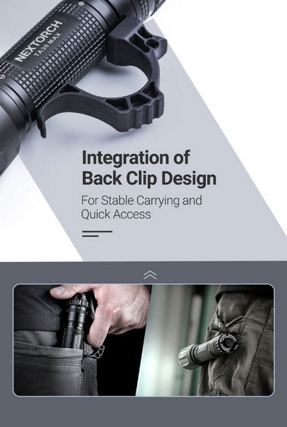 Nextorch FR-2 clip de ceinture avec anneau pour lampe torche tactique  NYCTALOPE  