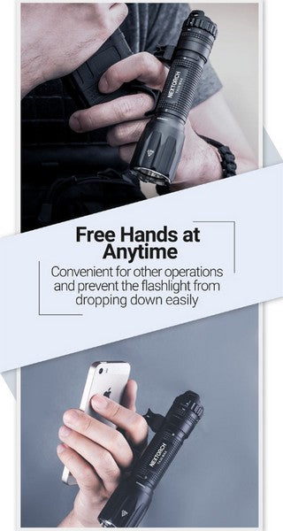 Nextorch FR-2 clip de ceinture avec anneau pour lampe torche tactique  NYCTALOPE  