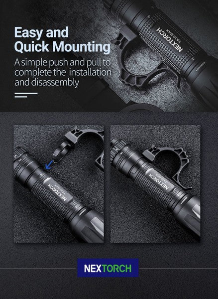 Nextorch FR-2 clip de ceinture avec anneau pour lampe torche tactique  NYCTALOPE  