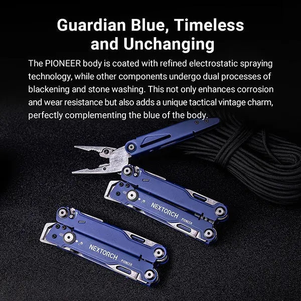 Nextorch Multi Tools Pioneer MT20 - Pince Outils Multifonctions - Bleu  NYCTALOPE  