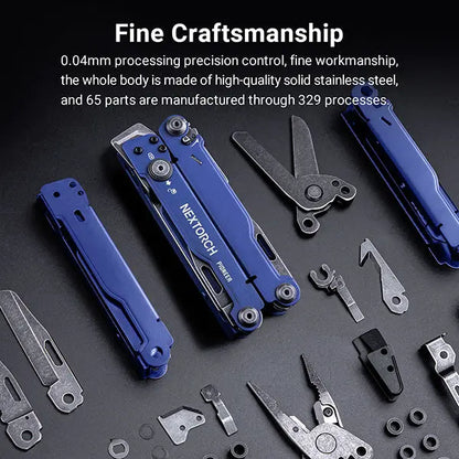 Nextorch Multi Tools Pioneer MT20 - Pince Outils Multifonctions - Bleu  NYCTALOPE  