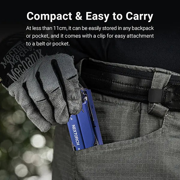 Nextorch Multi Tools Pioneer MT20 - Pince Outils Multifonctions - Bleu  NYCTALOPE  