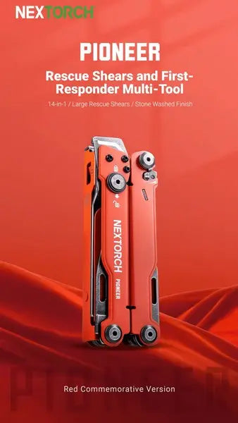 Nextorch Multi Tools Pioneer MT20 - Pince Outils Multifonctions - Rouge - NYCTALOPE