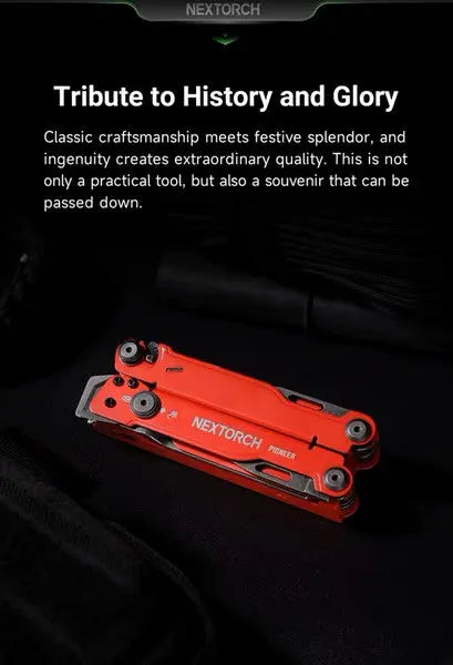 Nextorch Multi Tools Pioneer MT20 - Pince Outils Multifonctions - Rouge - NYCTALOPE
