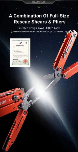 Nextorch Multi Tools Pioneer MT20 - Pince Outils Multifonctions - Rouge - NYCTALOPE