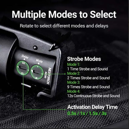 Nextorch ND30 dispositif de distraction tactique rechargeable 11 000 Lumens 130 dB  NYCTALOPE  