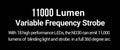 Nextorch ND30 dispositif de distraction tactique rechargeable 11 000 Lumens 130 dB  NYCTALOPE  