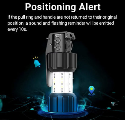 Nextorch ND30B - dispositif de distraction tactique civil rechargeable - 11000Lumens 130 dB - NYCTALOPE