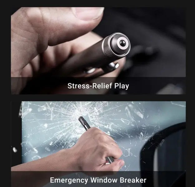 Nextorch NP11 Ti - Stylo tactique de sécurité avec brise vitre - Titane - NYCTALOPE