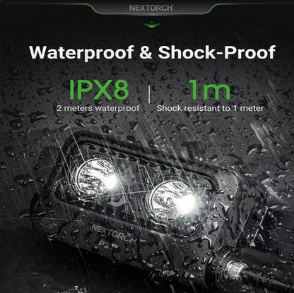 Lampe Tactique Nextorch P21 - 3000 Lumens - phare focalisable pour bouclier balistique  NYCTALOPE  