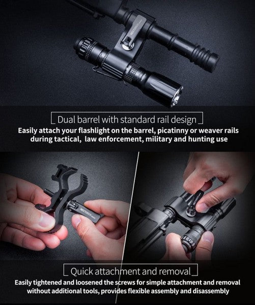 Support Nextorch RM85S montage rapide sur fusil et arme pour lampe torche