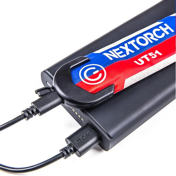 Nextorch UT51 - Bracelet d'avertissement clignotant rouge-bleu - rechargeable USB-C