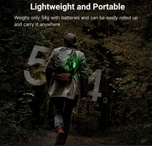 Nextorch UT51C - Bracelet d'avertissement orange vert bleu clignotant - rechargeable USB-C - NYCTALOPE