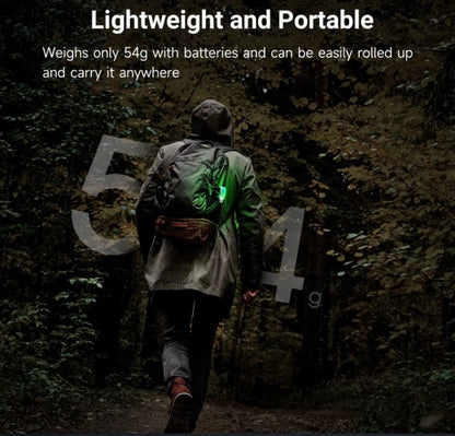 Nextorch UT51C - Bracelet d'avertissement orange vert bleu clignotant - rechargeable USB-C - NYCTALOPE