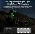 Nextorch UT51C - Bracelet d'avertissement orange vert bleu clignotant - rechargeable USB-C - NYCTALOPE