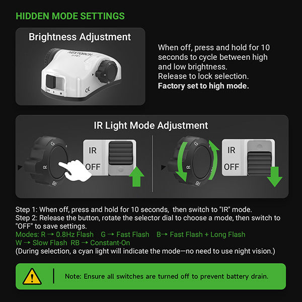 Nextorch UT61 - Feu de signalisation pour casque tactique - rechargeable USB-C Nextorch