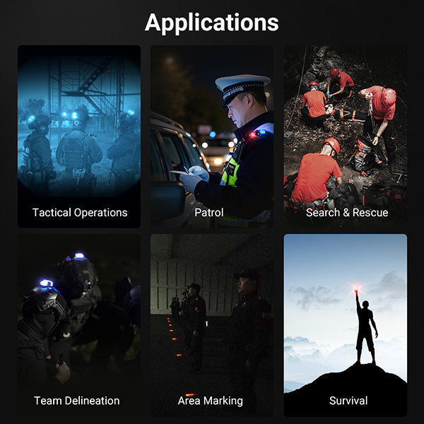 Nextorch UT61 - Feu de signalisation pour casque tactique - rechargeable USB-C Nextorch