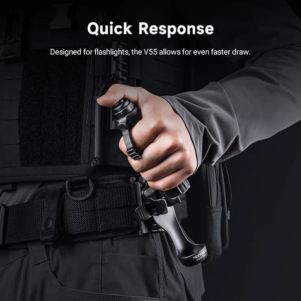 Nextorch V55/V55L Holster Tactique libération rapide - Système NQD - Compatible MOLLE  NYCTALOPE  