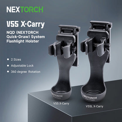 Nextorch V55/V55L Holster Tactique libération rapide - Système NQD - Compatible MOLLE  NYCTALOPE  