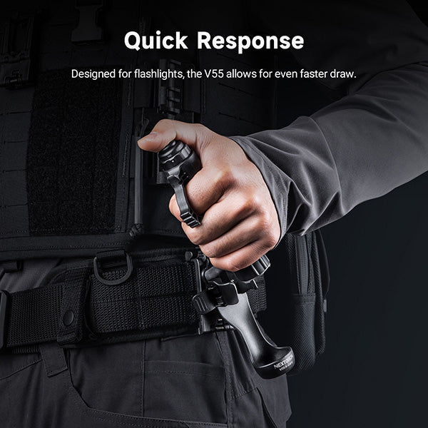 Nextorch V55/V55L Holster Tactique libération rapide - Système NQD - Compatible MOLLE  NYCTALOPE  
