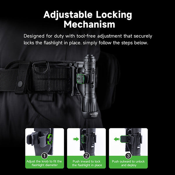 Nextorch V55/V55L Holster Tactique libération rapide - Système NQD - Compatible MOLLE  NYCTALOPE  