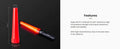 Nextorch cône diffuseur orange - traffic Wand  NYCTALOPE  
