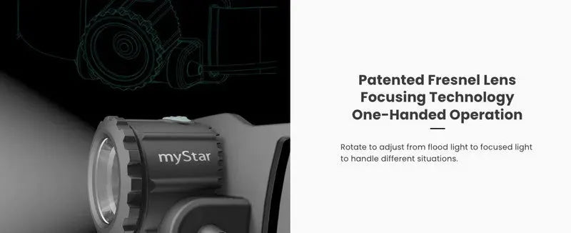 Nextorch myStar R - lampe frontale rechargeable 760 Lumens Focusable  NYCTALOPE  
