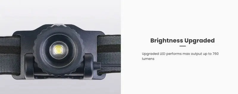 Nextorch myStar V2.0 - 760 Lumens - lampe frontale rechargeable Focusable  NYCTALOPE  
