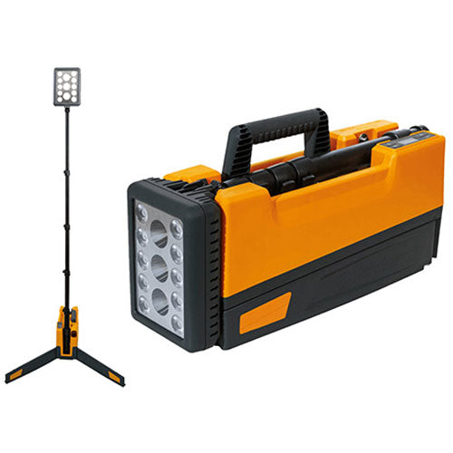 Projecteur de chantier Nightsearcher Solaris Pro X rechargeable - 16 000 Lumens - 36,4 Ah - Autonomie de 48 heures - NYCTALOPE