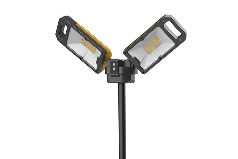 Lampe de travail Nightsearcher Tower Pro 5K 5000 Lumens - Hybride batterie/secteur - Trépied extensible - NYCTALOPE