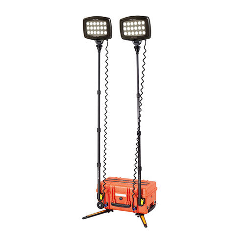 Projecteur Nightsearcher Solarisduo 20K 40000 Lumens - Double tête d'éclairage - Batterie Lithium-ion 50Ah - NYCTALOPE