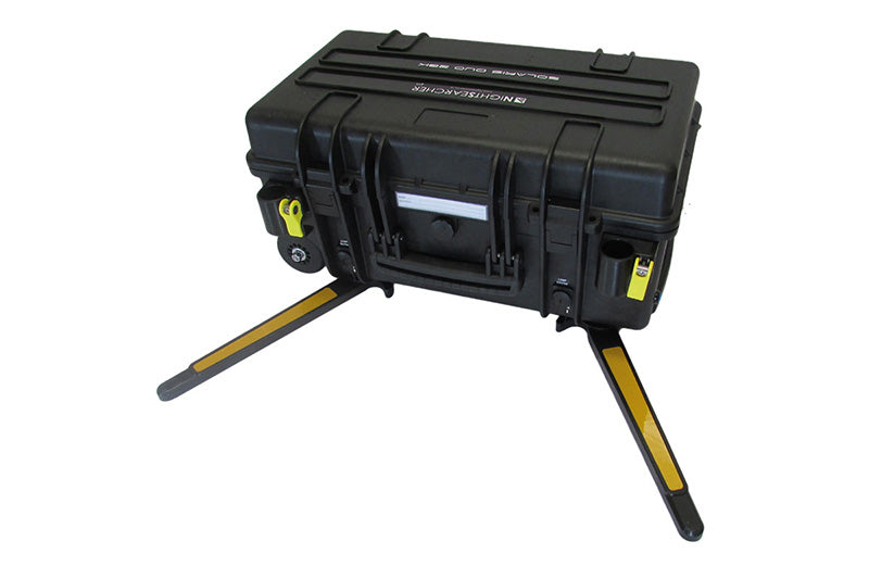 Projecteur Nightsearcher Solarisduo 20K 40000 Lumens - Double tête d'éclairage - Batterie Lithium-ion 50Ah - NYCTALOPE