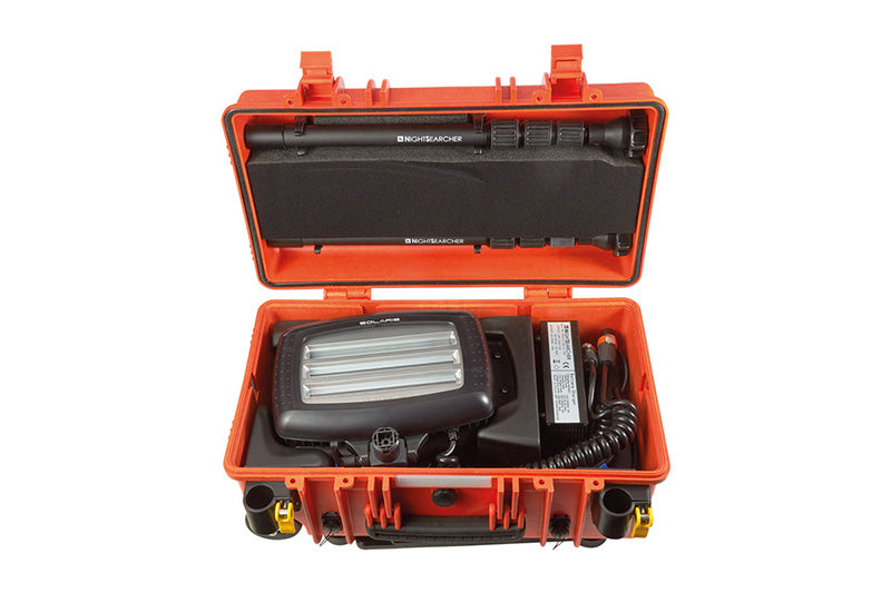 Projecteur Nightsearcher Solarisduo 20K 40000 Lumens - Double tête d'éclairage - Batterie Lithium-ion 50Ah - NYCTALOPE