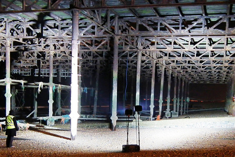 Projecteur Nightsearcher Solarisduo 20K 40000 Lumens - Double tête d'éclairage - Batterie Lithium-ion 50Ah - NYCTALOPE