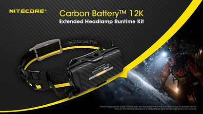 Nitecore 12K 12000mAh Kit Batterie Externe Carbone - Compatible NU45 / NU53 / HC65UHE  NYCTALOPE  