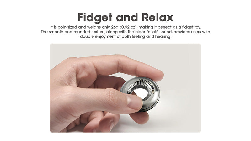 Anneau de Mesure Nitecore HALO 10 - Conception Titane - Précision 10cm - Mesure Surfaces Irrégulières - Ultra Compact - NYCTALOPE