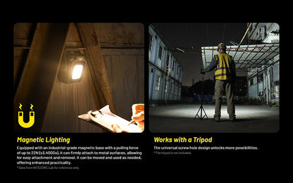 Lampe de Travail Nitecore NWL30 3000 Lumens - 3 en 1 - Anti-moustique - Powerbank - Orientable 360°  - Rechargeable USB-C